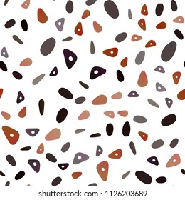 Dark Yellow, Orange vector seamless layout with circles, lines. Circles, lines on abstract background with colorful gradient. The template can be used as a background.