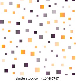 Dark Yellow, Orange vector seamless template with crystals, rectangles. Modern abstract illustration with colorful rectangles. Pattern for commercials.