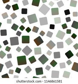 Dark Yellow, Orange vector seamless template with crystals, rectangles. Glitter abstract illustration with rectangular shapes. Best design for your ad, poster, banner.