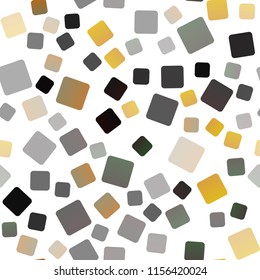 Dark Yellow, Orange vector seamless layout with lines, rectangles. Rectangles on abstract background with colorful gradient. Smart design for your business advert.