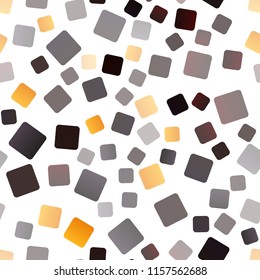 Dark Yellow, Orange vector seamless texture in rectangular style. Rectangles on abstract background with colorful gradient. Pattern can be used for websites.