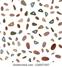 Dark Yellow, Orange vector seamless texture in triangular style with circles. Abstract gradient illustration with circles, triangles. Smart design for your business advert.