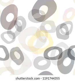 Dark Yellow, Orange vector seamless cover with circles. Modern abstract illustration with colorful water drops. Trendy design for wallpaper, fabric makers.