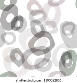 Dark Yellow, Orange vector seamless texture with disks. Blurred bubbles on abstract backdrop with colorful gradient. Pattern for design of fabric, wallpapers.