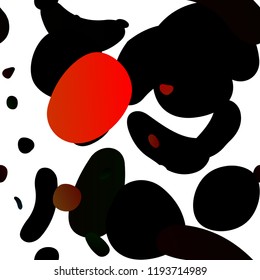 Dark Yellow, Orange vector seamless cover with circles. Modern abstract illustration with colorful water drops. Pattern for design of fabric, wallpapers.