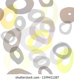 Dark Yellow, Orange vector seamless layout with circle spots. Glitter abstract illustration with blurred drops of rain. Template for business cards, websites.
