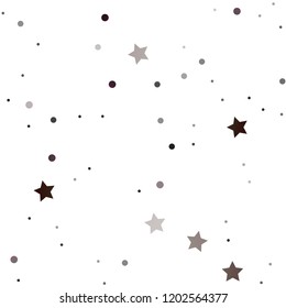 Dark Yellow, Orange vector seamless texture with beautiful stars. Shining colored illustration with stars. The template can be used as a background.