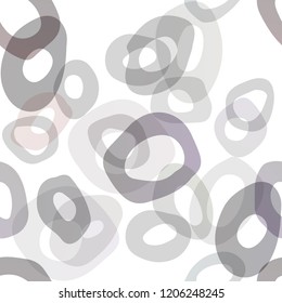 Dark Yellow, Orange vector seamless backdrop with dots, spots. Modern abstract illustration with colorful water drops. Pattern for trendy fabric, wallpapers.