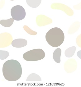 Dark Yellow, Orange vector seamless texture with disks. Colorful illustration with blurred circles in nature style. Design for textile, fabric, wallpapers.