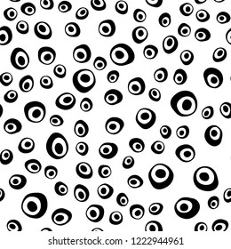 Dark Yellow, Orange vector seamless template with spots. Abstract illustration with colored bubbles in nature style. Pattern for design of window blinds, curtains.