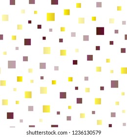 Dark Yellow, Orange vector seamless template with crystals, rectangles. Decorative design in abstract style with rectangles. Smart design for your business advert.