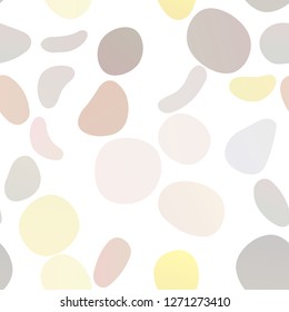 Dark Yellow, Orange vector seamless template with spots. Glitter abstract illustration with blurred drops of rain. Pattern for design of fabric, wallpapers.