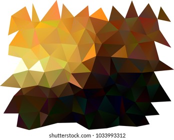 Dark Yellow, Orange vector shining triangular template. Glitter abstract illustration with an elegant design. A completely new template for your business design.