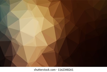 Dark Yellow, Orange vector shining hexagonal template. Brand new colored illustration in blurry style with gradient. Brand new style for your business design.