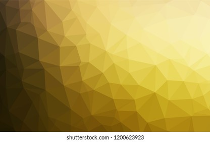 Dark Yellow, Orange vector shining hexagonal template. Brand new colored illustration in blurry style with gradient. The polygonal design can be used for your web site.