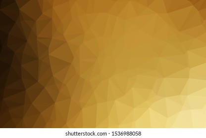 Dark Yellow, Orange vector shining triangular template. Brand new colorful illustration in with gradient. New texture for your design.