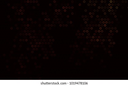 Dark Yellow, Orange vector  template with circles. Beautiful colored illustration with blurred circles in nature style. Beautiful design for your business natural advert.