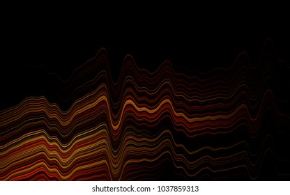 Dark Yellow, Orange vector template with bubble shapes. An elegant bright illustration with gradient. The best blurred design for your business.