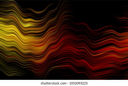 Dark Yellow, Orange vector template with bubble shapes. Colorful abstract illustration with gradient lines. Brand-new design for your ads, poster, banner.