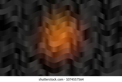 Dark Yellow, Orange vector template with bent ribbons. A completely new color illustration in marble style. Marble design for your web site.