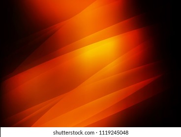Dark Yellow, Orange vector template with repeated sticks. Shining colored illustration with narrow lines. The pattern can be used for websites.