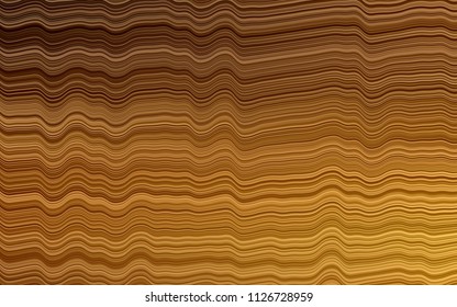 Dark Yellow, Orange vector template with bubble shapes. Blurred geometric sample with gradient bubbles.  Brand-new design for your ads, poster, banner.