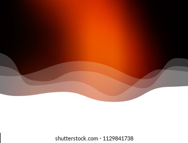 Dark Yellow, Orange vector template with bubble shapes. Creative geometric illustration in marble style with gradient. A new texture for your  ad, booklets, leaflets.