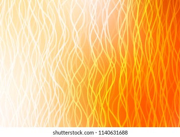 Dark Yellow, Orange vector template with abstract lines. Creative geometric illustration in marble style with gradient. New composition for your brand book.