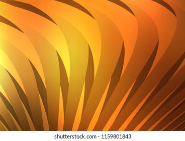 Dark Yellow, Orange vector template with repeated sticks. Blurred decorative design in simple style with lines. The pattern can be used for busines ad, booklets, leaflets