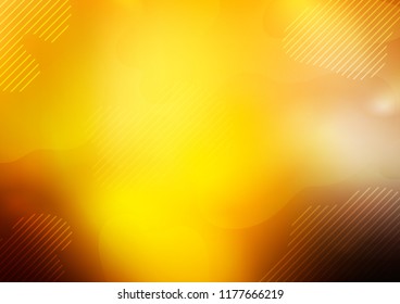 Dark Yellow, Orange vector template with repeated sticks. Modern geometrical abstract illustration with staves. The pattern can be used for busines ad, booklets, leaflets
