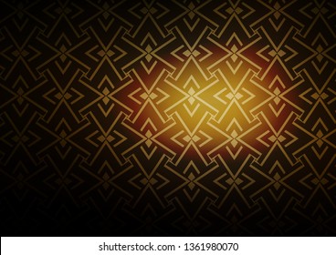 Dark Yellow, Orange vector template with repeated sticks. Shining illustration with lines on abstract template. Smart design for your business advert.