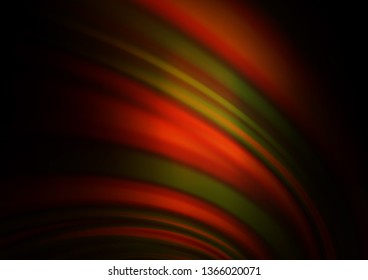 Dark Yellow, Orange vector template with liquid shapes. Geometric illustration in marble style with gradient.  Pattern for your business design.