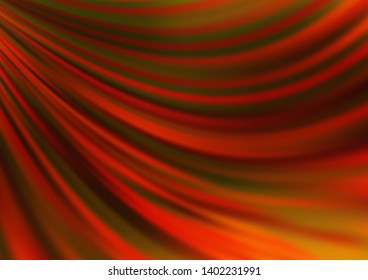 Dark Yellow, Orange vector template with lines, ovals. Geometric illustration in marble style with gradient.  The template for cell phone backgrounds.