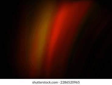 Plantilla vectorial Amarillo oscuro, naranja con formas de burbuja. Ilustración abstracta brillante con líneas irónicas. Nueva composición para tu libro de marcas.