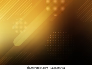 Dark Yellow, Orange vector texture with colored capsules, dots. Shining colored illustration with rounded stripes, dots. Best design for your ad, poster, banner.