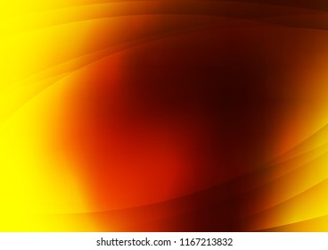 Dark Yellow, Orange vector texture with colored lines. Lines on blurred abstract background with gradient. The pattern can be used for busines ad, booklets, leaflets