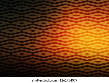 Dark Yellow, Orange vector texture in triangular style. Glitter abstract illustration with triangular shapes. Best design for your ad, poster, banner.