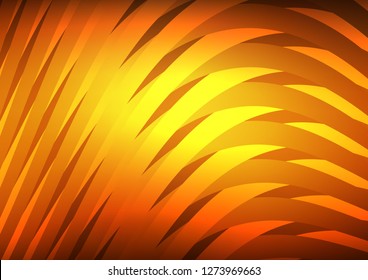 Dark Yellow, Orange vector texture with colored lines. Modern geometrical abstract illustration with staves. The pattern can be used for websites.