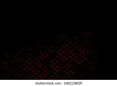 Dark Yellow, Orange vector texture with disks. Illustration with set of shining colorful abstract circles. Completely new template for your brand book.