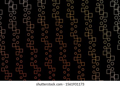 Dark Yellow, Orange vector texture with rectangular style. Beautiful illustration with rectangles and squares. Pattern for commercials.