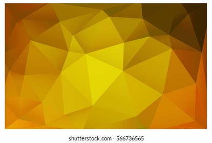 Dark Yellow Pattern. Seamless triangular template. Geometric sample. Repeating routine with triangle shapes. Seamless texture for your design. Pattern can be used for background.