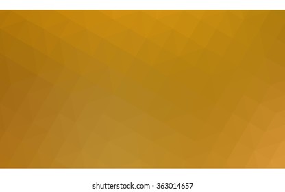 Dark yellow polygonal illustration, which consist of triangles. Geometric background in Origami style with gradient. Triangular design for your business in vector.