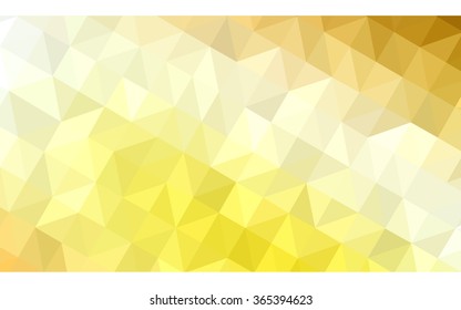 Dark yellow polygonal illustration, which consist of triangles. Geometric background in Origami style with gradient. Triangular design for your business in vector.