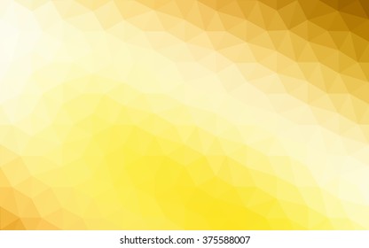Dark yellow polygonal illustration, which consist of triangles. Geometric background in Origami style with gradient. Triangular design for your business.