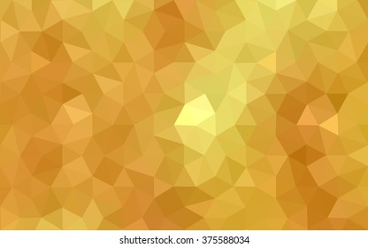 Dark yellow polygonal illustration, which consist of triangles. Geometric background in Origami style with gradient. Triangular design for your business.