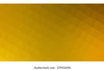 Dark yellow polygonal illustration, which consist of triangles. Geometric background in Origami style with gradient. Triangular design for your business.