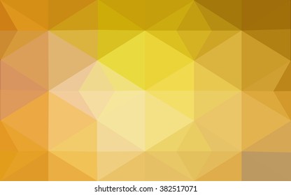 Dark yellow polygonal illustration, which consist of triangles. Geometric background in Origami style with gradient. Triangular design for your business.