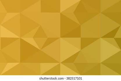 Dark yellow polygonal illustration, which consist of triangles. Geometric background in Origami style with gradient. Triangular design for your business.