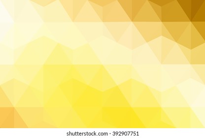 Dark yellow polygonal illustration, which consist of triangles. Geometric background in Origami style with gradient. Triangular design for your business.
