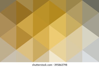 Dark yellow polygonal illustration, which consist of triangles. Geometric background in Origami style with gradient. Triangular design for your business.